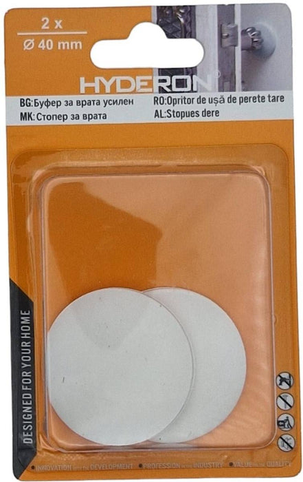 DOOR BUFFER REINFORCED HB-401 WHITE 40MM 2PCS