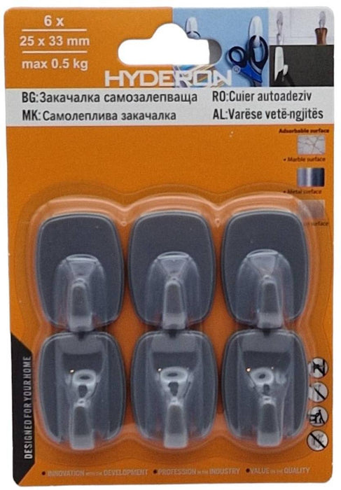 HANGER HP-25 GRAY 25MM 6PCS