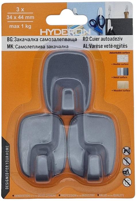 HANGER HP-34 GRAY 34MM 3 PCS