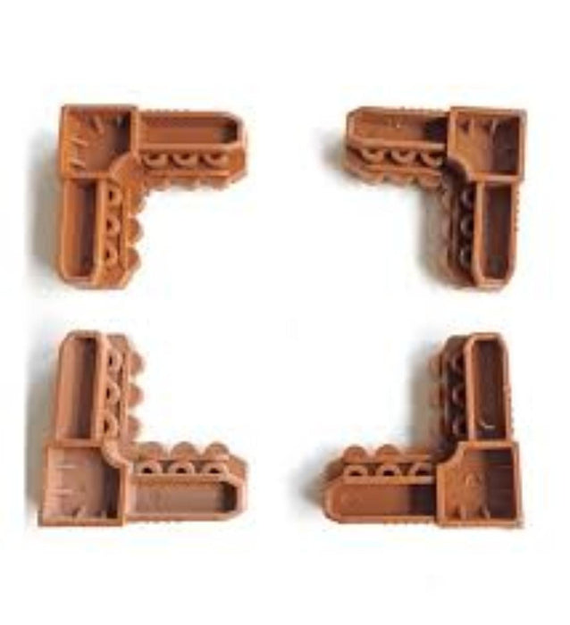 CORNER FOR MOSQUITO NET BROWN 17X25 4PCS