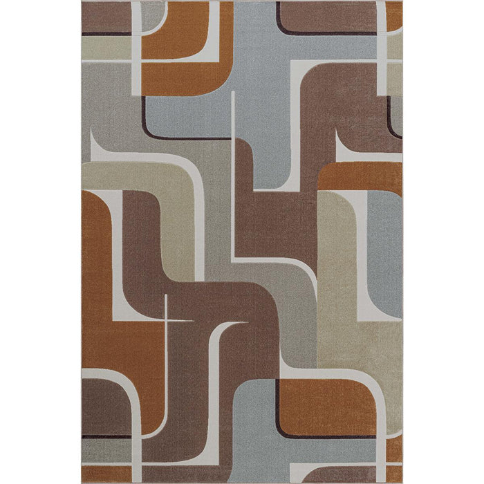 KILIM MILANO FIGURES ORANGE 160X230 CM