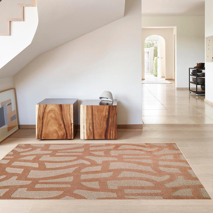 ORANGE STRIPES TWIDE CARPET 160X230 CM