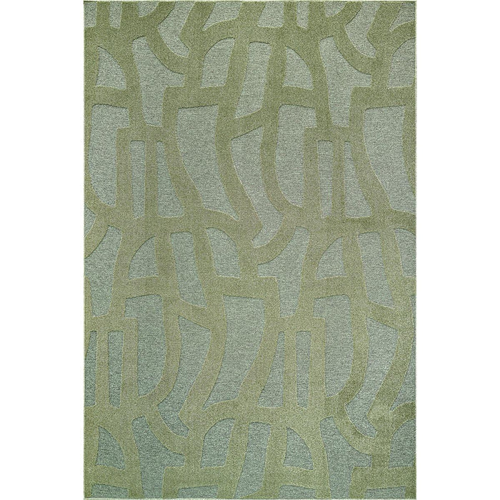 KILIM Tweed STRIPES GREEN 100X140 CM