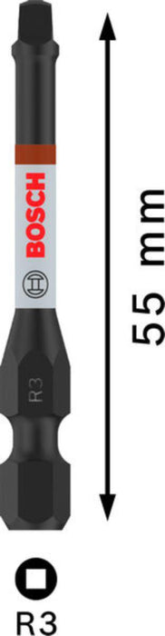 BITS R3 55MM 2PCS IMPACT BOSCH PRO
