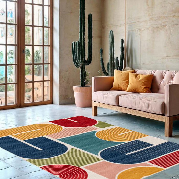 CARPET MAMBO COLORED FIGURES 160X230 CM