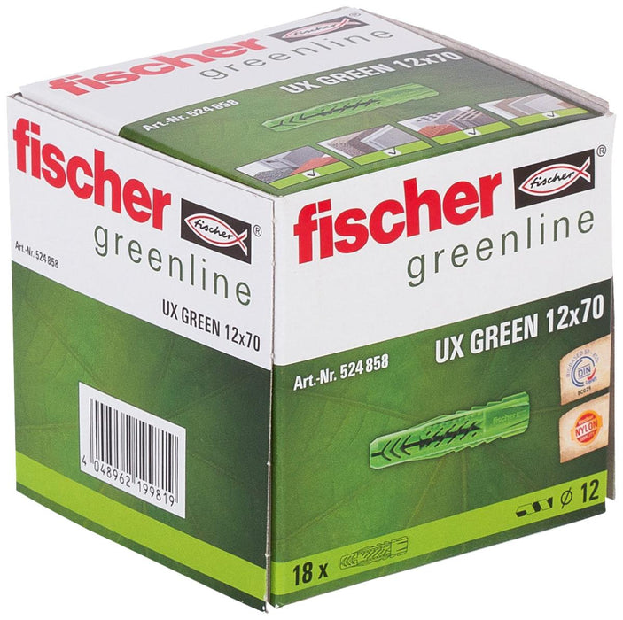 UNIVERSAL DOWEL UX GREEN Ф12X70MM