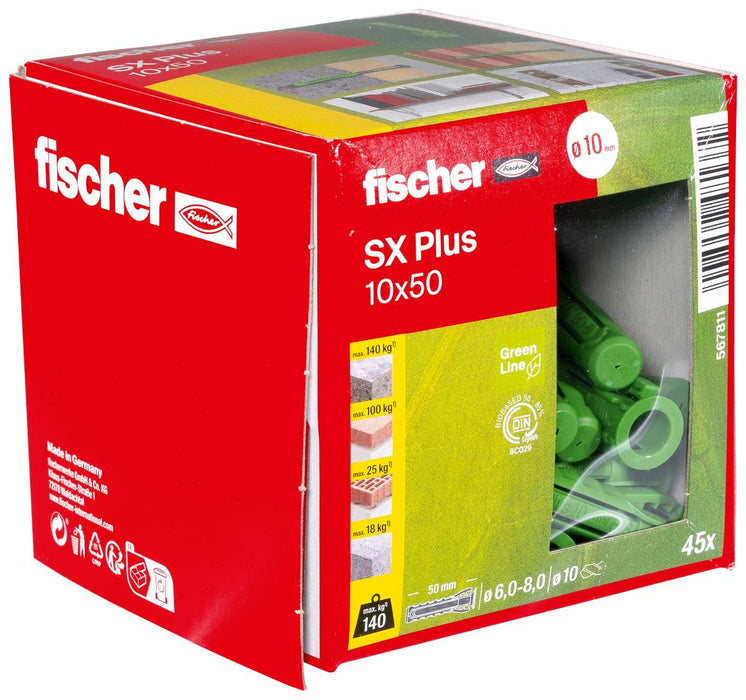UNIVERSAL DOWEL SX PLUS GR Ф10X50MM