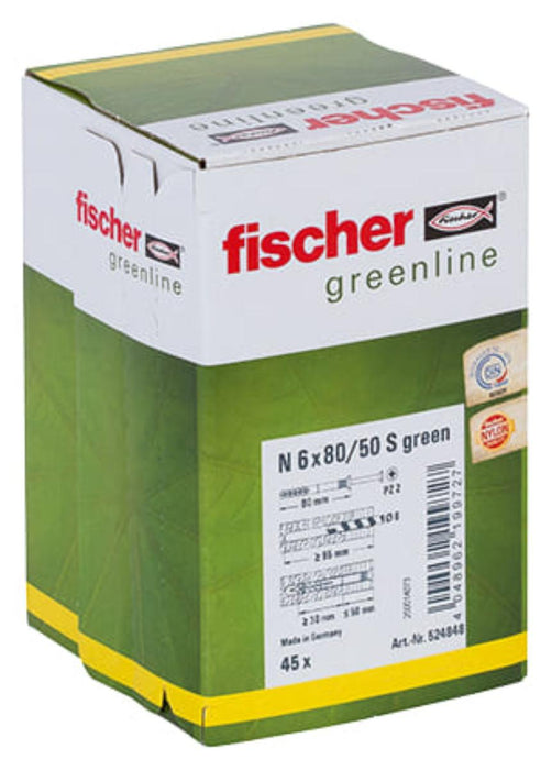 NAIL DOWEL N GREEN S Ф6X80/50
