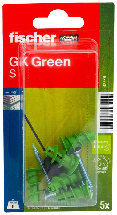 GRGRSK NYLON GYPSUM CARDBOARD DOWEL 5PCS