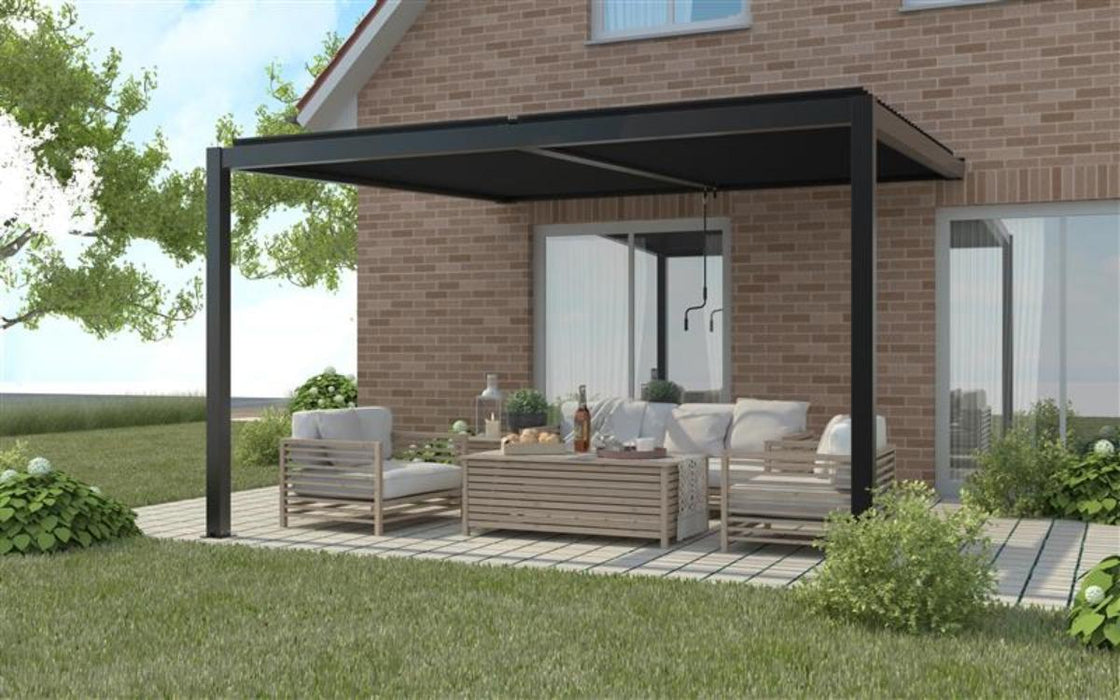 WALL-MOUNTED PERGOLA LUXE 3X4M