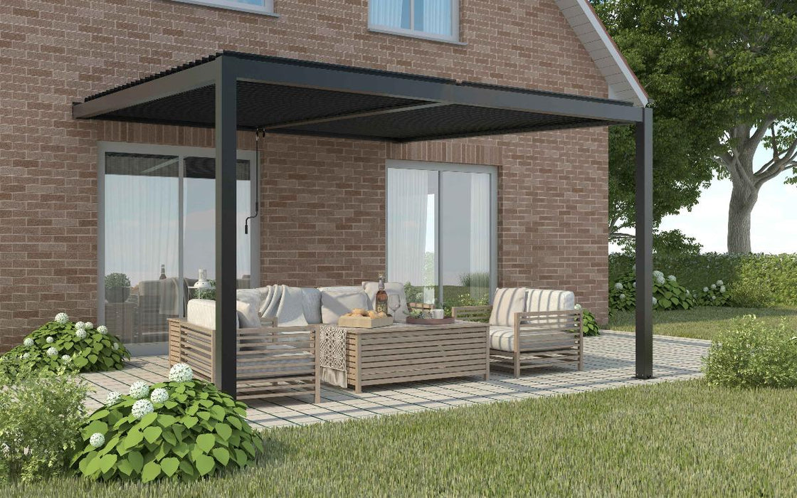 WALL-MOUNTED PERGOLA LUXE 3X4M
