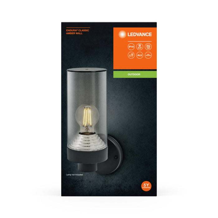 OUTDOOR WALL LAMP AMBER 1XE27 IP44