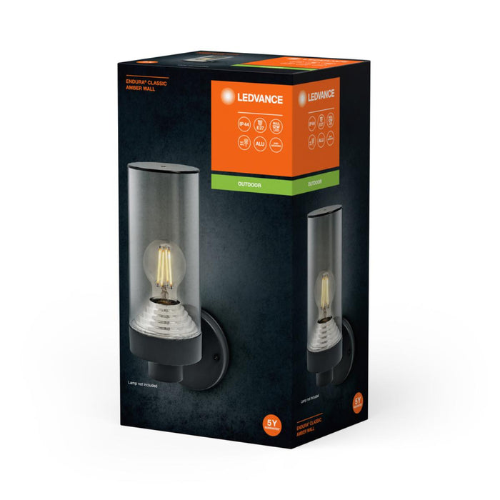 OUTDOOR WALL LAMP AMBER 1XE27 IP44