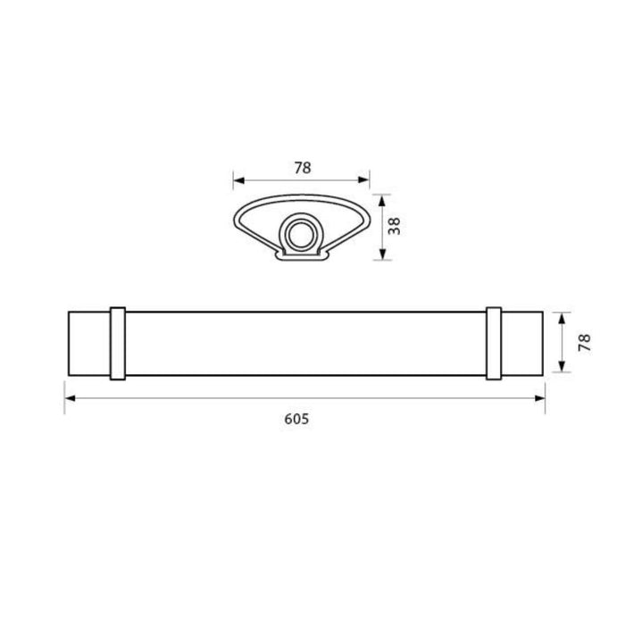 LED LIGHT KENT 18W 1530LM IP65 60CM