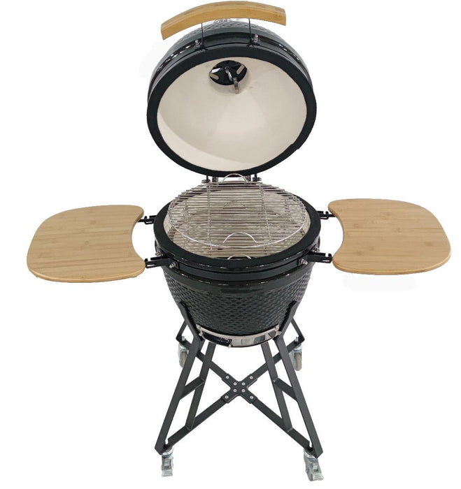 CERAMIC BARBECUE KAMADO BLACK 48CM