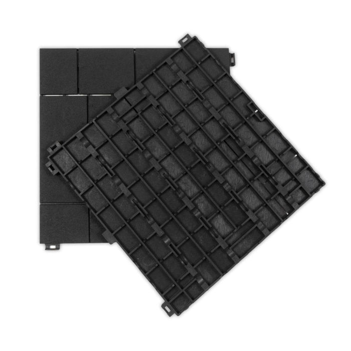 DECKING TILE MOSAIC GRAPHITE 30X30CM 6PCS