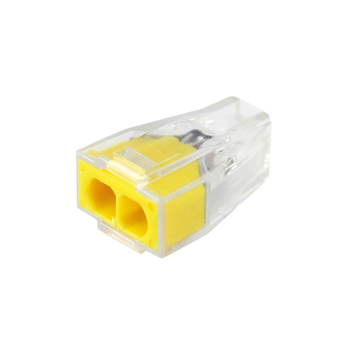 QUICK CONNECTOR 2X0.75-2.5MM2 YELLOW COMMEL