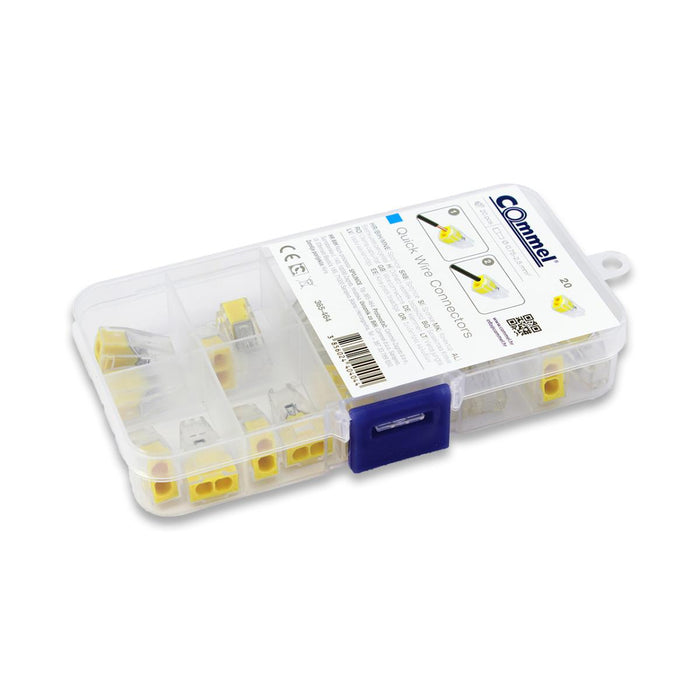 QUICK CONNECTOR 2X0.75-2.5MM2 YELLOW COMMEL
