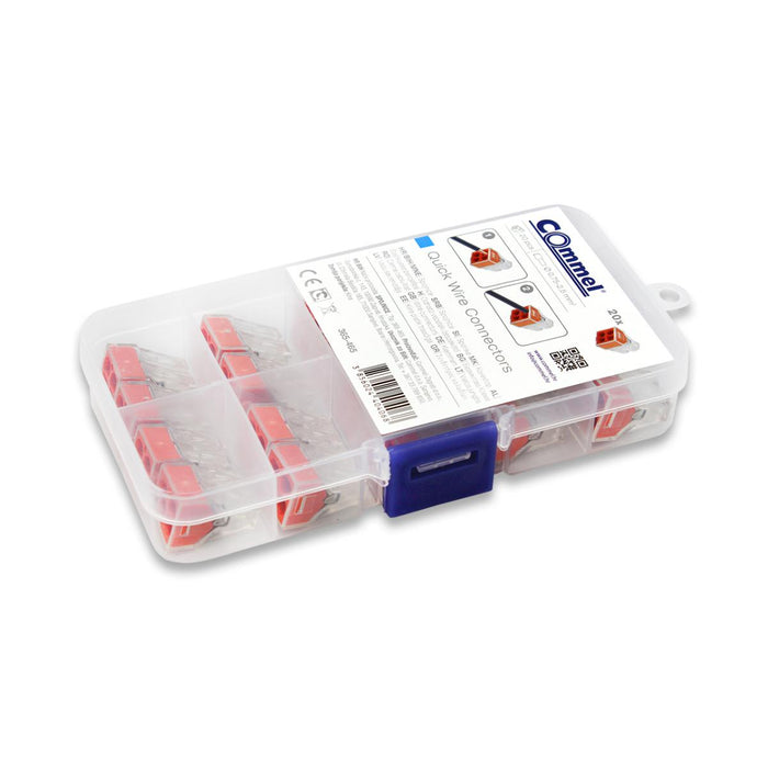 QUICK CONNECTOR 4X0.75-2.5MM2 ORANGE COMMEL