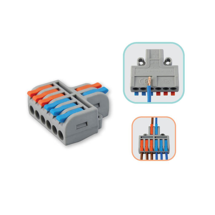 QUICK CONNECTOR 2P/6X0.2-4MM2 COMMEL
