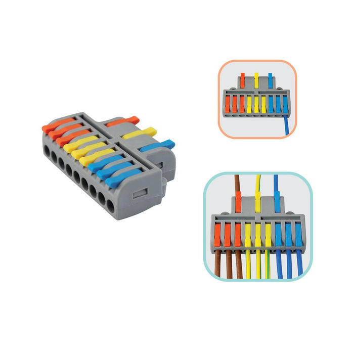 QUICK CONNECTOR 3P/9X0.2-4MM2 COMMEL