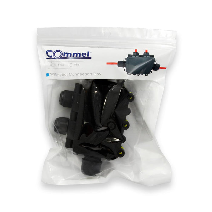 JOINT BOX 135X80X40MM 4 CONNECTORS COMMEL