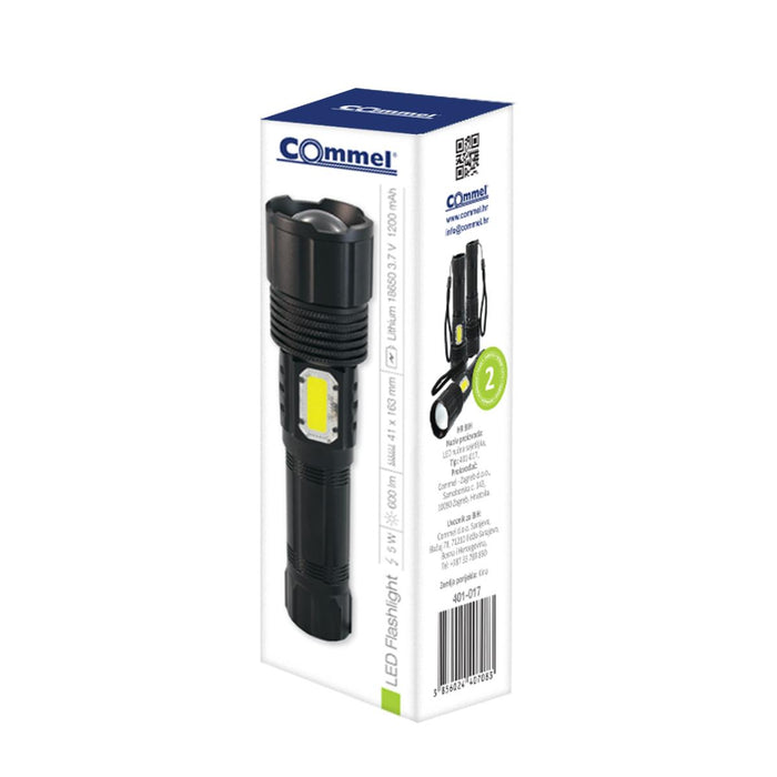 FLASHLIGHT LED 5W 600LM COMMEL