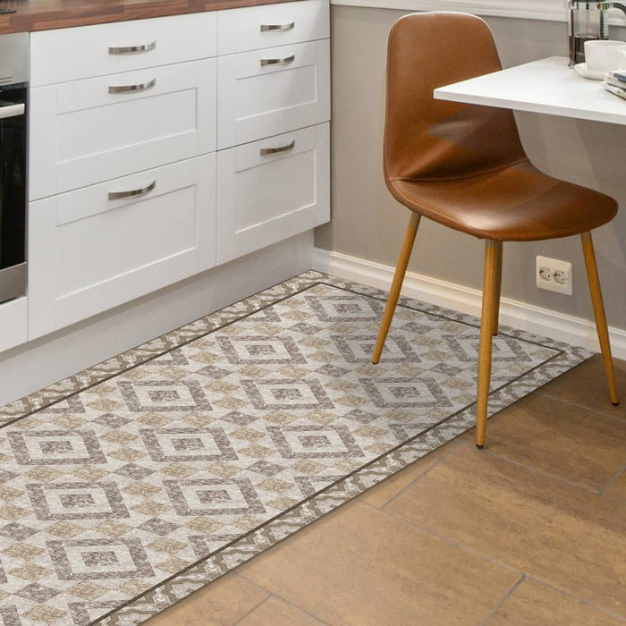 VINYL MAT 50/120CM RHOMBE BEIGE