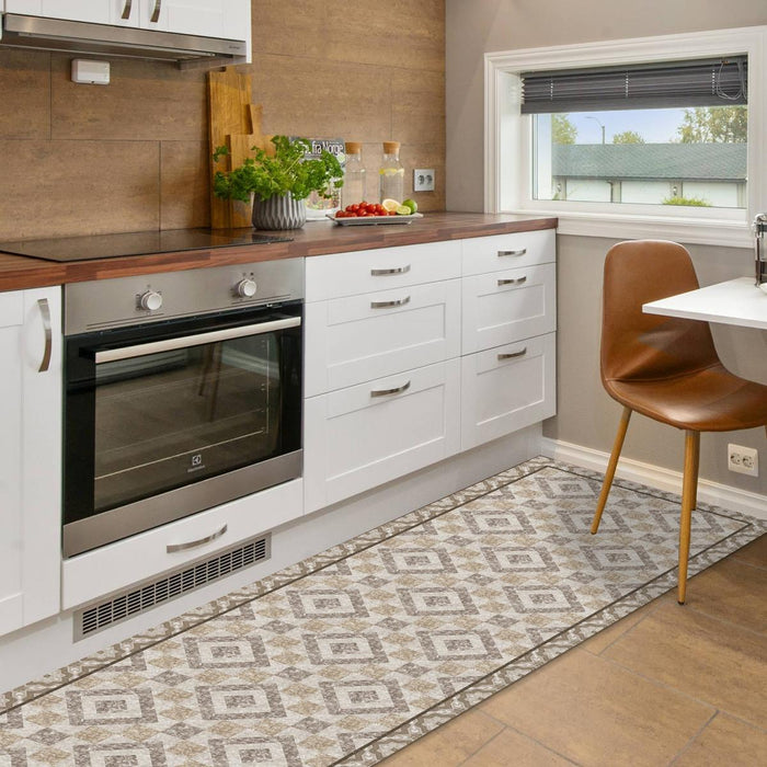 VINYL MAT 50/180CM RHOMBE BEIGE
