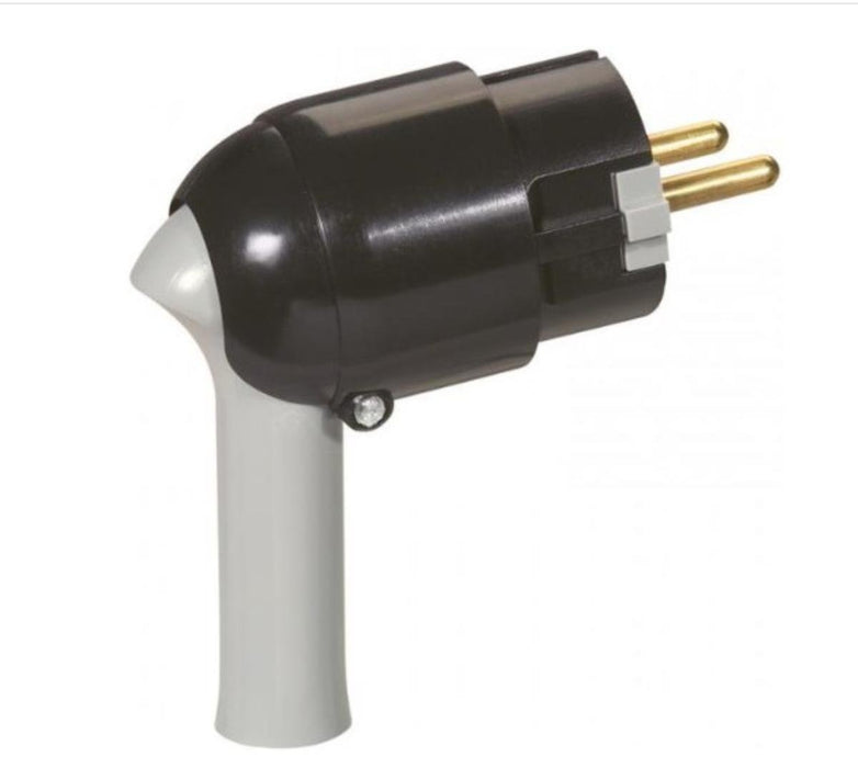 PLUG 2P+E 16A 230V BLACK/GRAY LEGRAND