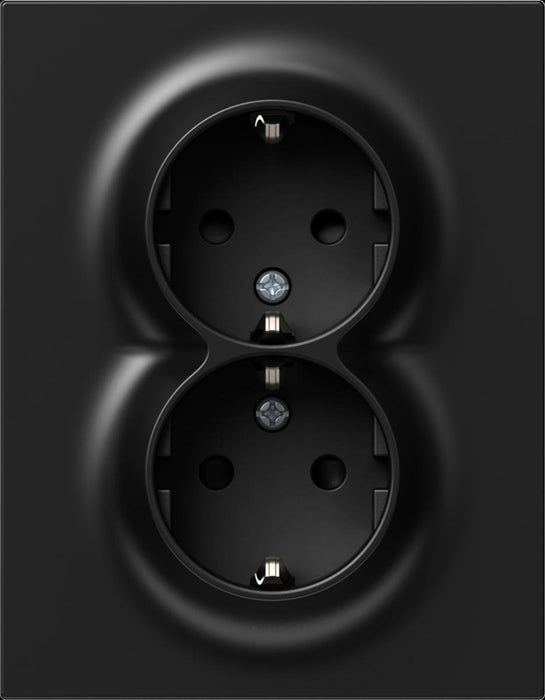 CONTACT SHUKO DOUBLE 16A BLACK LOGIQ TEM