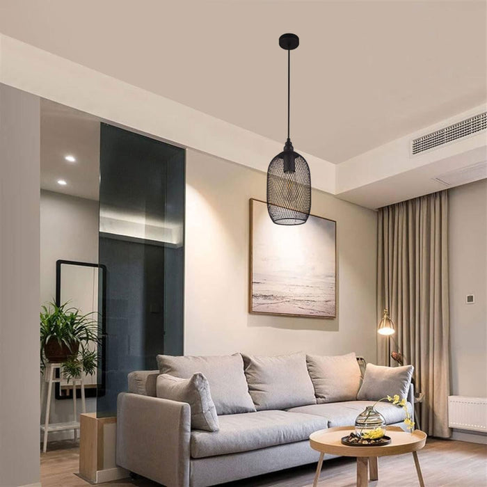 PENDANT LARS 1XE27 NET BLACK SSP601
