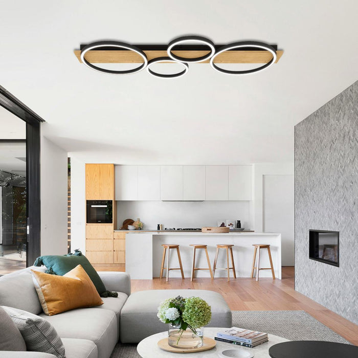 LED CEILING LAMP MATTEO-C 38W 3000-6400K BLACK