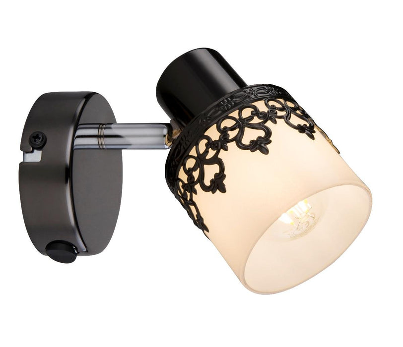 SPOT LACEY E14 1MAX 40W BLACK/WHITE/CHROME