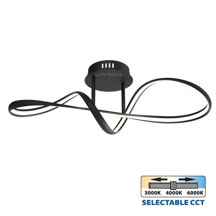 LED CEILING LIGHTS ETERNITY 36W BLACK