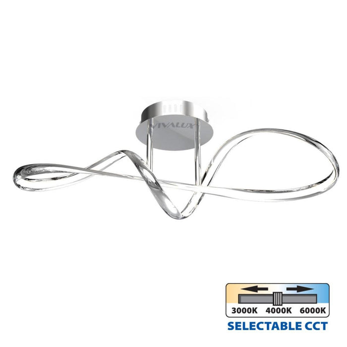 LED CEILING LIGHTS ETERNITY 36W CHROME