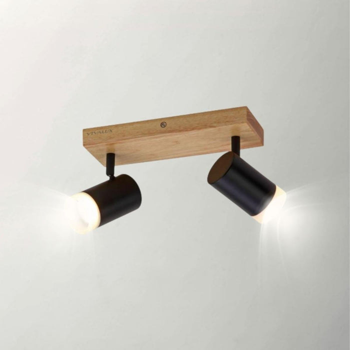 SPOT BENITO 2XGU10 BLACK