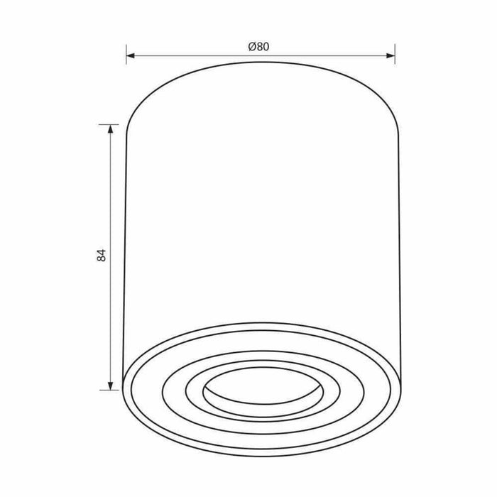 OUTDOOR LAMP OZZY IP44 BLACK