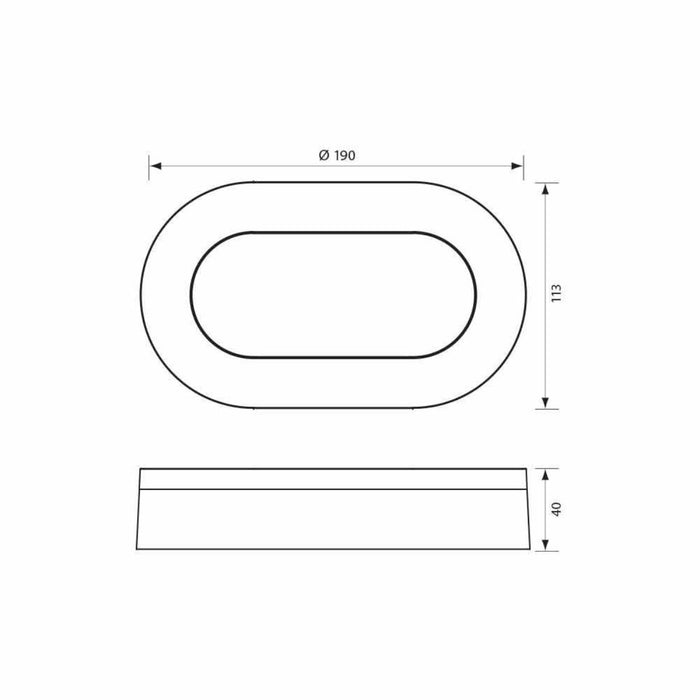 LED LIGHTING FIXTURES DOLCE/O 11W BLACK