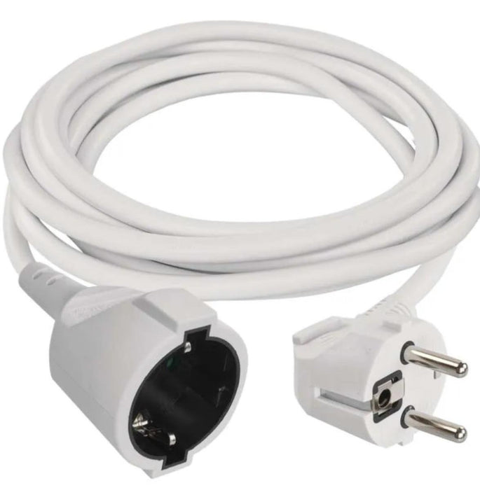 EXTENSION CORD 3 METERS 1 SOCKET 1.5MM² WHITE