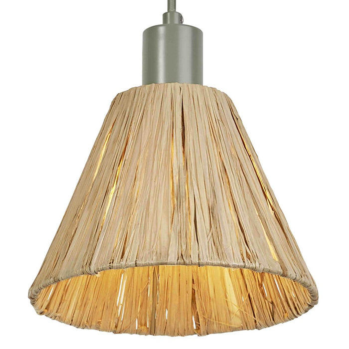 PAPER PENDANT DECOR RAFFIA 1XE27 BROWN