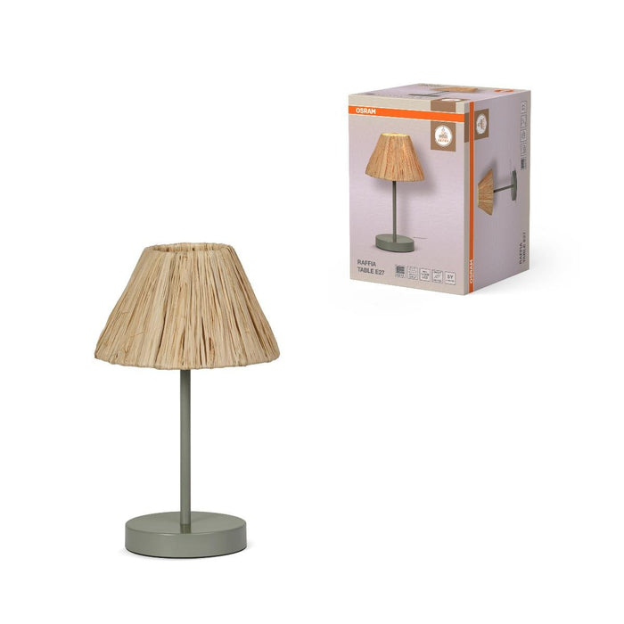 DECOR RAFFIA DESK LAMP E27 BROWN