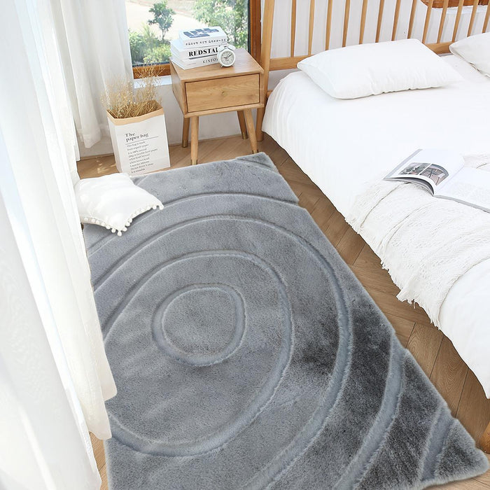 CARPET BAMBI 3D GRAY 80X150CM