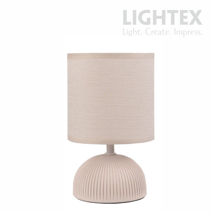 TABLE LAMP MALTA E14 BEIGE LIGHTEX