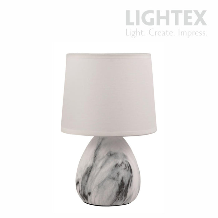BELLE E14 GRAY MARBLE TABLE LAMP