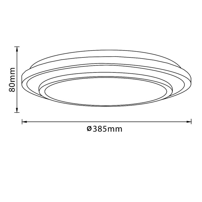 LED CEILING LAMP LUCIANO 24W Ф38.5 CM