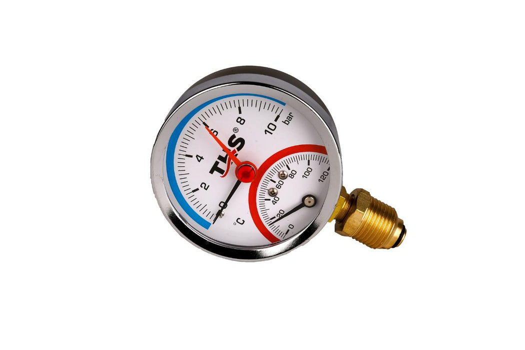 RADIAL THERMOMANOMETER 0-10 BAR0°-120°