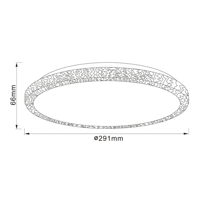 LED CEILING DASSIE 12W 1600LM