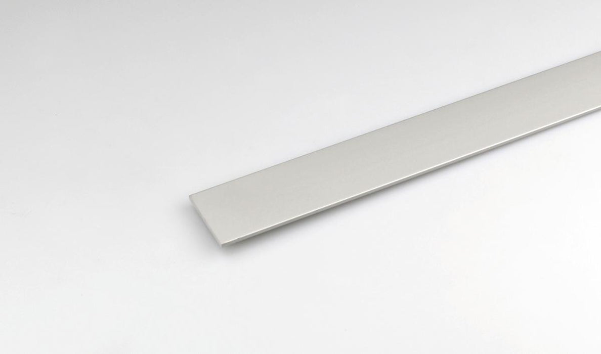 ALUMINUM STRAIGHT PROFILE 12X2MM/1M SATIN