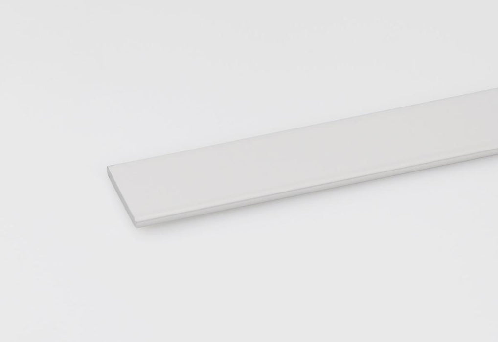 STRAIGHT PROFILE 1M 20X2 ALUMINUM WHITE